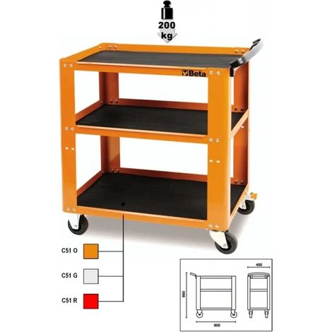 Carrello light  beta c51 - Grey