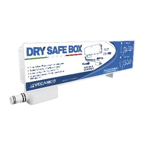 CASSETTA DI PREDISPOSIZIONE CON SIFONE A SECCO DRY SAFE BOX mm 430x160x65 VECAMCO