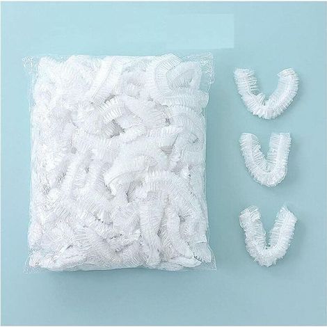 100PCS couvercles alimentaires transparent plastique éLastiques couvercle alimentaire extensible film etirable alimentaire reutilisable protéger les légumes fruit rangement frigo (1/5)