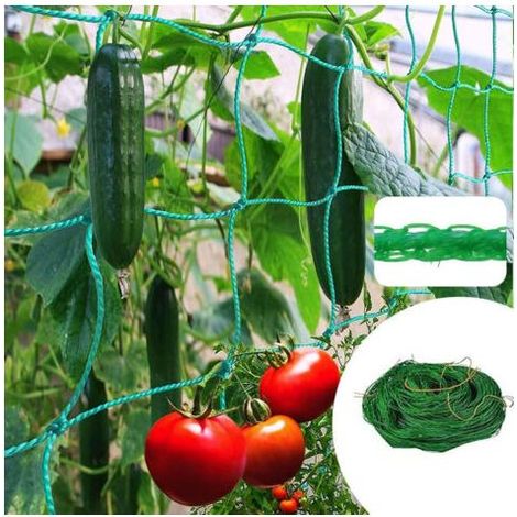 Filet pour Concombre 5 m x 2 m, Filet Jardin Treillis, Filet Plante Grimpante Exterieur, pour Tomates, Plantes Grimpantes