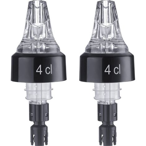 Westmark 2 Beccucci Dosatori, Dosaggio per Ciascun Beccuccio: 4 cl, Plastica, Auto-Pour, Trasparente, 994022EG (1/5)