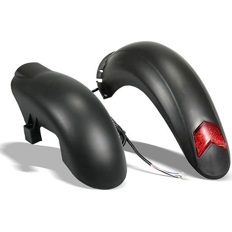 Hinterradkotflügel mit Lampe für Elektroroller, Spritzschutz, kompatibel mit KUGOO M4 Elektroroller