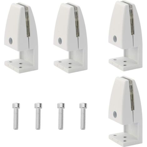 [JAMAIS UTILISÉ]Lot de 4 pinces de séparation de bureau en alliage d'aluminium - clips de protection pour panneau d'intimité (5–20 mm)