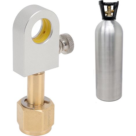 Compatible avec les machines SodaStream DUO/Terra/Art et autres modèles récents / Gonflage des bouteilles de gaz / Connecteur en cuivre CGA320 pour valve de gonflage carrée à dégagement rapide avec fo (1/5)
