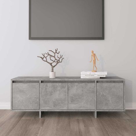 vidaXL Mueble de TV madera contrachapada gris hormigón 120x30x40,5 cm (1/5)