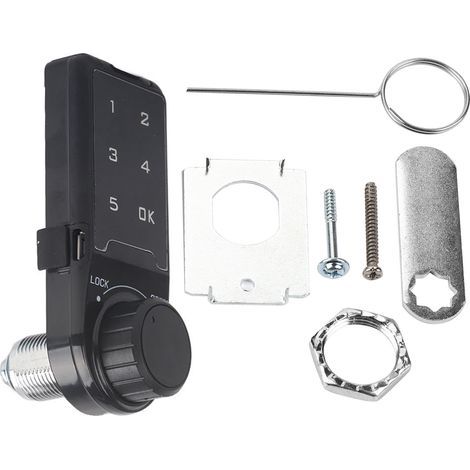 Verrou numérique à clavier tactile pour armoire, serrure électronique de sécurité à code, longueur 30mm (1/5)