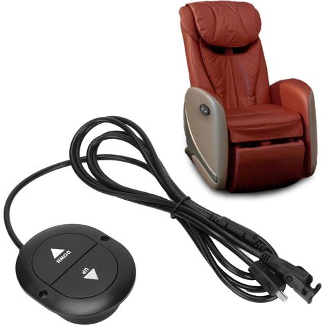 Interrupteur de fauteuil massant électrique avec 2 boutons et poignée de relevage, 12‑32V