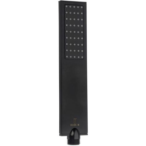 Douchette laiton jet de pluie flat one noir mat BLACK & WHITE - BOSSINI B00270073 (1/2)