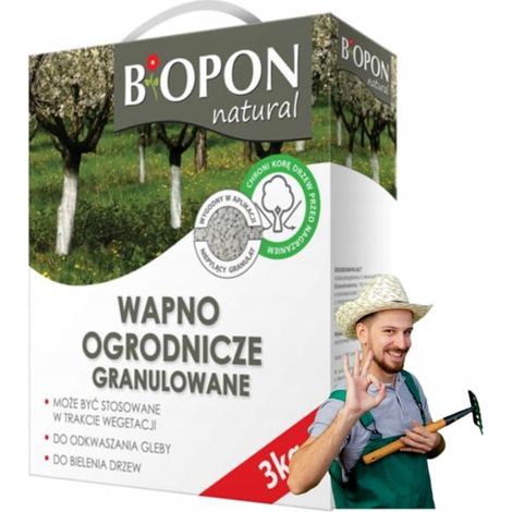 Granulierter Gartenkalk 3kg Wirksame Entsäuerung und Baumschutz