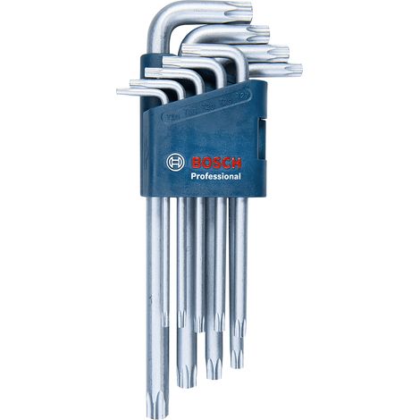 Bosch Stiftschlüssel-Set Torx 9 tlg. Professional