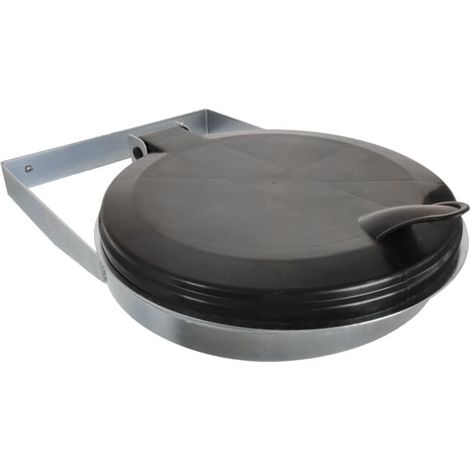 Support pour sacs poubelles STIER pour fixation murale, noir, pour volume de 120 l, lxPxH 550x370x100 mm