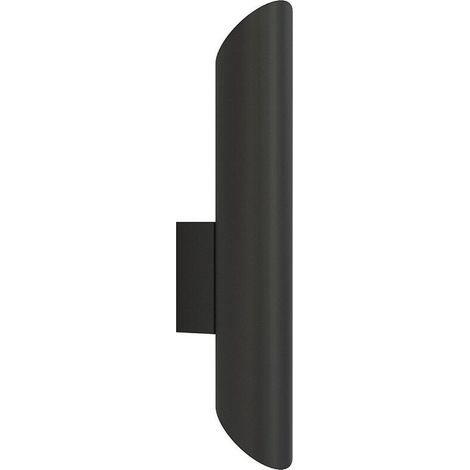 Wandlampe Up Down 33 cm hoch Schwarz Metall GU10 2-flammig länglich Modern indirekte Wandleuchte Flur