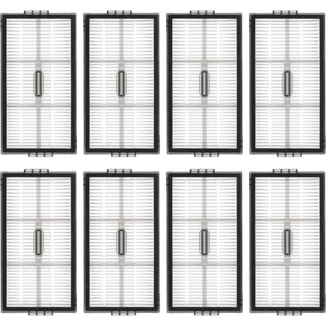 8 - Filtre HEPA - Accessoire aspirateur robot - Compatibilité Roborock Saros 10R - Filtration poussière et pollen - Intérieur - Blanc - 5x3cm (1/5)