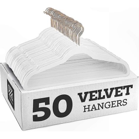 Rutschfeste Samtkleiderbügel – 10er-Pack, weich ummanteltes Design, robust und kompakt, ideal zur Aufbewahrung empfindlicher Kleidung, für den täglichen Gebrauch, elegante Verarbeitung, optimaler Text (1/4)