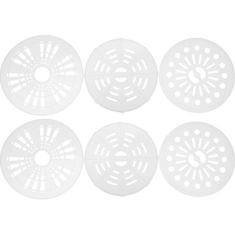 Lot de 6 capuchons d'essoreuse pour lave-linge : capuchons de rechange pour essoreuse - Couvercle de presse pour lave-linge/sèche-linge - Insert en plastique pour seau à linge de 20 cm/22 cm/23,5 cm (1/4)