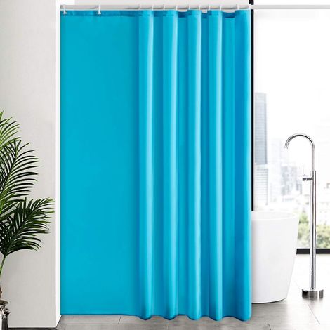 Duschvorhang Überlänge 200x240cm Aquamarin, Anti-Schimmel, Wasserdicht, Waschbar (1/5)
