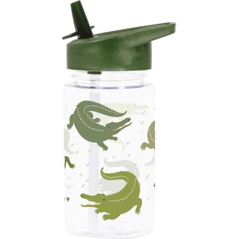 Krokodil-Kinderwasserflasche 0,45 l / A Little Lovely Company (1/4)