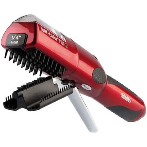 QORVA-Outil de beauté professionnel, Tondeuse sans fil pour cheveux abîmés, secs, cassants, crépus, bouclés ou raides, rouge, classique