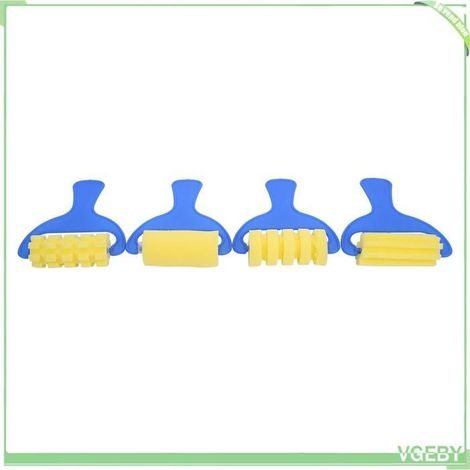 Set de pinceaux en éponge - FAFEICY - 47 pièces - Multicolore - Pour enfants - Non toxique (1/5)
