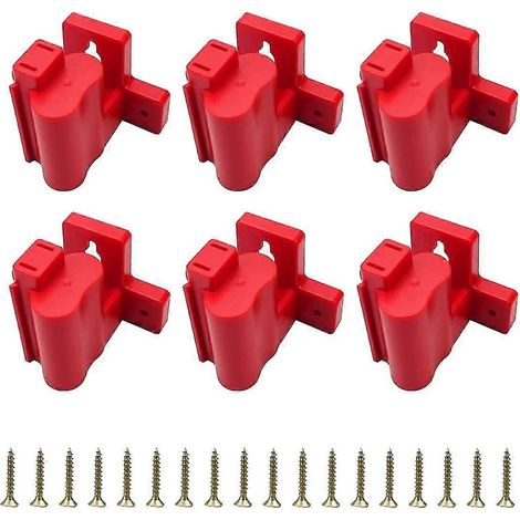 Lot de 6 supports de fixation M12 pour outils de perçage, support de fixation en plastique compatible avec les perceuses 12 V. (1/5)