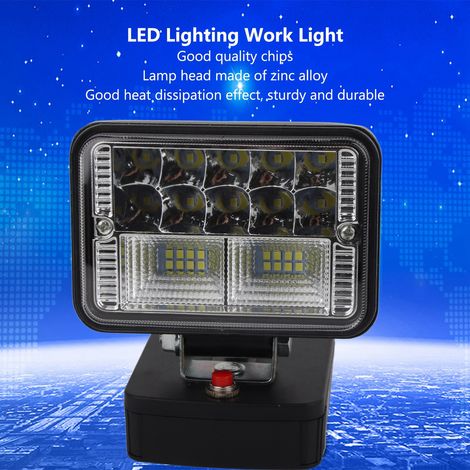 Lampe de travail à éclairage LED, outil Portable d'extérieur, conversion pour batterie au Lithium Metabo 18V