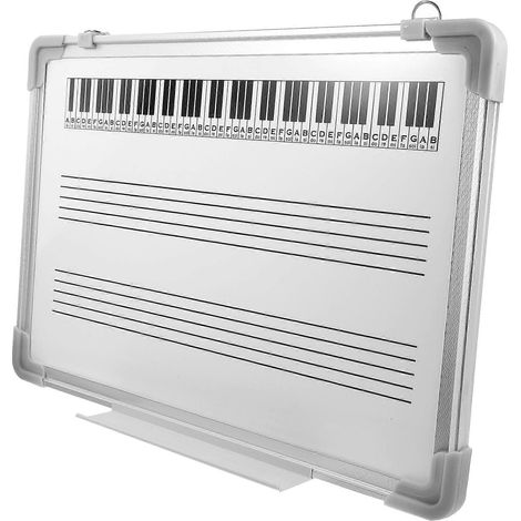 Tableau blanc musical pour la musique, effaçable à sec, pour l'école à la maison ou en classe. (1/4)