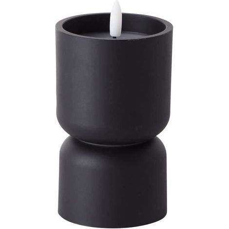 Lampe de table d'extérieur - BRILLIANT - LOVERE - Forme bougie - Plastique - 3 W - Noir (1/5)