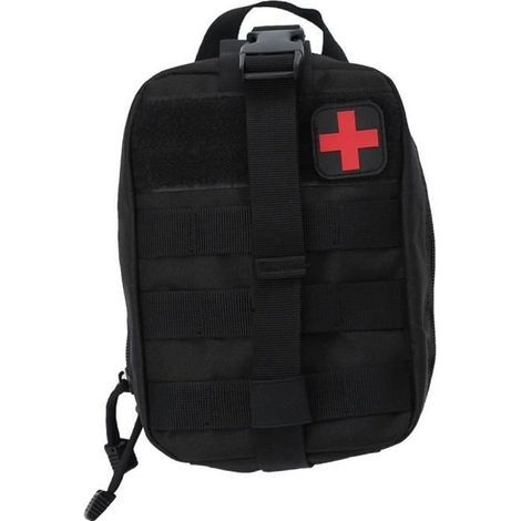 Sac de Premiers Secours Trousse d'Urgence de Survie Médical pour Voyages Camping Voiture Maison Extérieurs, Noir (1/3)