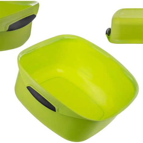 CURVA Lavabo cuadrado 10L Urban, Verde, lavabos, 38,2x34,4x14,5 cm (1/5)