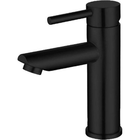 Robinet de salle de bain - Robinet haute pression - Mitigeur en acier inoxydable brossé - 8,5 cm - Robinet monocommande