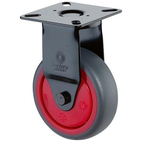 Rueda giratoria 75mm 75kg rodamiento de bolas 60x60mm BS ROLLEN (1/3)