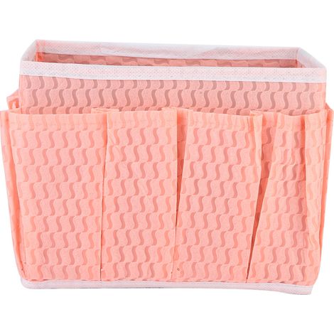 Range De Maquillage - Tissu Non Tissé Rouge - Pliable Pour Rangement Cosmétiques - 1 Pièce (1/5)