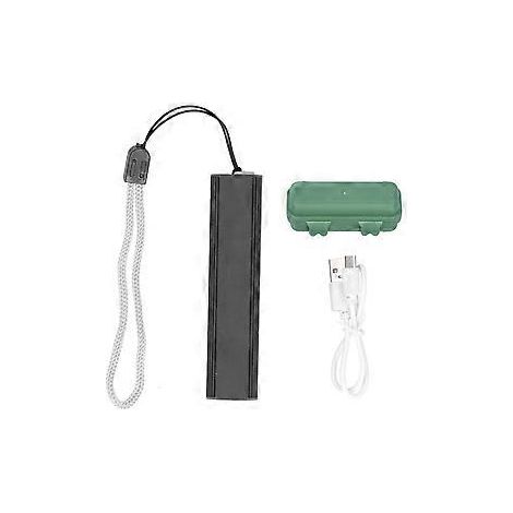 Lampe torche LED Q5, rectangulaire, batterie lithium 14500, rechargeable par USB, mini lampe torche d'extérieur (1/5)
