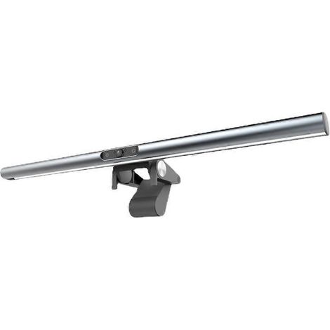 Lampe de lecture USB pour écran, idéale pour le bureau et la maison. Luminosité réglable. Version microphone 1080p. (1/4)