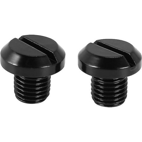 Lot de 2 bouchons d'obturation pour rétroviseurs, M10 x 1,25, en alliage, compatibles avec Grom MSX125, FZ07/FZ1, Z800 (1/4)