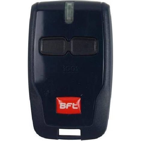 RCB02 Remote SEVENGIRL BFT B Control, 433.92 MHz Gate and Garage Door Transmitter, 2 Black Buttons, Black, Programmable (1/3)