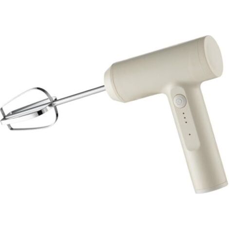 QORVA-Batteur à oeufs électrique avec batteurs à deux fils Batteur à aliments Fouet à 3 vitesses Mélangeur à main sans fil vertical avec séparateur d'oeufs pour la cuisson de crème aux oeufs de gâte（B