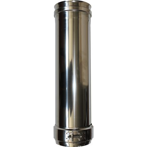 Longueur droite 500 mm simple paroi inox - Ø 180