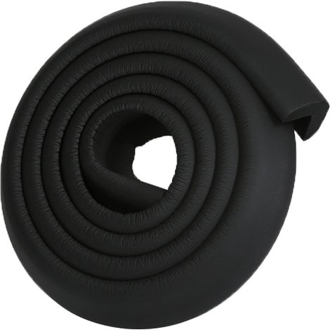 Protège-coins L en silicone souple anti-choc pour bébé, sécurité maison et maternelle, noir (1/5)
