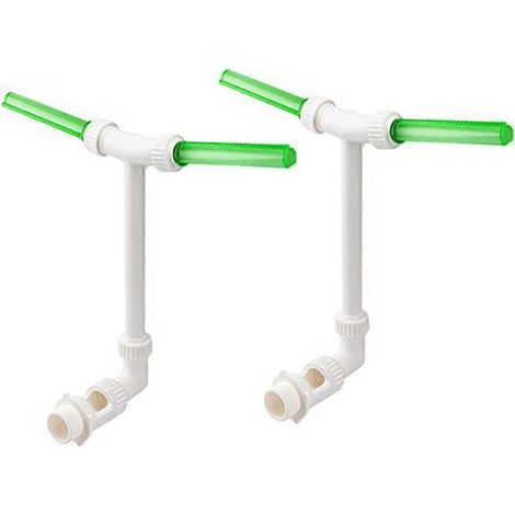 Lot de 2 fontaines cascade pour piscine, jet d'eau fluorescent, double jet réglable. (1/4)