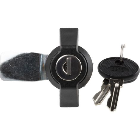Serrure batteuse RS PRO, déverrouillage Clé noir ( Prix pour 1 ) (1/3)
