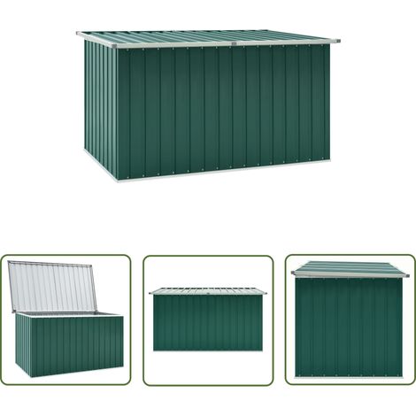 The Living Store Boîte de rangement de jardin Vert 171x99x93 cm - Boîte De Rangement Jardin - Coffre De Jardin - Rangement Exterieur - Meuble De Jardin - Coffre Vert (1/5)