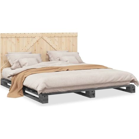 Maison Exclusive - Estructura de cama con cabecero madera de pino (1/5)