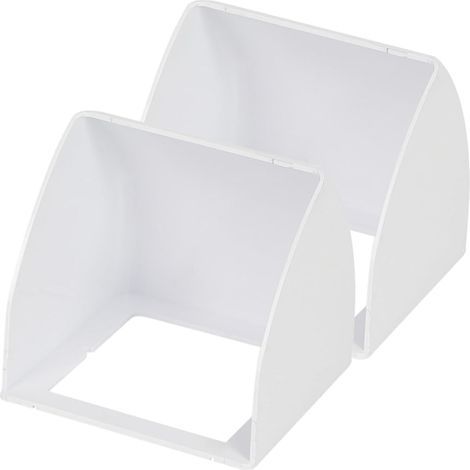 CCYKXA  Weatherproof Doorbell Cover in White ABS Plastic, Rain Protection for Outdoor Doorbells, Pack of 2, Extended Use