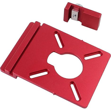 Adaptateur de rail de guidage pour le travail du bois, support auxiliaire de rainure de fraisage en alliage d'aluminium à ligne droite (1/5)