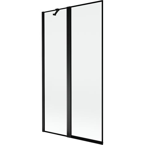 Mexen Mist pare-douche 2 volets gauche 100 x 150 cm, cadre noir, noir - 8A9-100-011-70-70-L (1/5)