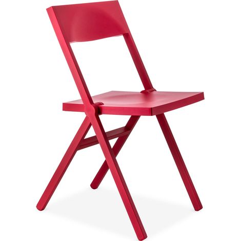 Alessi ASPN3027 Piana Sedia, Fibra di Vetro/PP, Rosso, 52x46x90 cm (1/5)