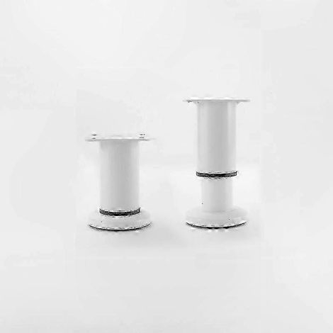 Ensemble de pieds de table réglables (4 pièces) compatible avec la hauteur réglable de l'établi, facile à installer, plage de hauteur 12-18 cm, blanc. (1/5)
