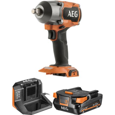 Confezione AEG Avvitatore a impulsi - BSS18MTF12-0 - 18V Brushless - 700 Nm - 1 batteria 2.0Ah - 1 caricatore - SETL1820 (1/5)