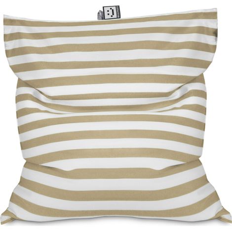 Pouf de jardin Toldotex beige – Résistant aux UV et à l'eau – 3 en 1 : lit, fauteuil, canapé – Confort optimal – Fabrication artisanale Espagne – Happers